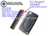 Peugeot 307 207 308 2 Button Flip Remote HU83 Groove Blade