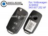 Volkswagen VW 3button remote flip Key (315Mhz,5K0 837 202 AF)