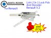 Renault V. 2 Lishi 2 in 1 Lock Pick and Decoder For Renault