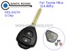 Toyota Hilux 2 Button Remote Key 314.4Mhz G Chip