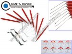 10PCS L-Shaped Pin Lock Picks Tools Set for Car Lock Opener Magic Locksmith Tools