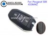 OEM Peugeot 508 Citroen DS 3 Button Smart Remote Key