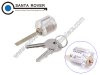 Cutaway T-Lock Transparent Lock Training Skill Visable Practice Padlocks Lock Pick with Two Keys
