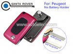 Peugeot 307 407 408 Flip Remote Key 3 Button Red(No Battery Holder)