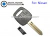 Nissan A33 Transponder Key Shell NSN14 Blade With Plastic Plug