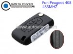 Original Peugeot 408 0536 Model 3 Button Flip Remote Key