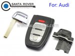 Audi A4L Q5 Remote Key Case Cover 3+1 Button full set