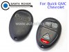Buick GMC Chevrolet Remote Key Shell Case 3+1 Button