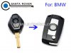 BMW E81 E46 E39 E63 E38 Modified Flip Remote Key Shell 3 Buttons HU58