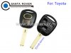 Toyota Corolla Camry Prado RAV4 Remote Key Case Shell Black 3 Button Toy40 Blade With Logo