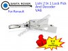 VA6 Lishi 2 in 1 Lock Pick and Decoder For Renault