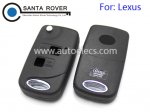 Lexus IS200 LS400 RX300 GS300 CONVERSION Flip Remote Key Case 2 Button