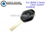 BMW CAS2 Remote Key 5 Series 433Mhz 3 Buttons HU92 Blade