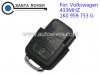 Volkswagen VW Remote Key Square Head 3 Button (433Mhz,1K0 959 753 G)