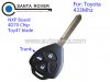 Toyota NXP Board Keyless Entry Remote Key 3 Button 4D70 Chip 433Mhz